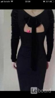 Платье футляр новое м 46 чёрное миди по фигуре