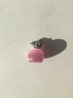 Кулон повестка яблоко бижутерия камень кошачий глаз розовый sunliht украшение украшения сваровски ст