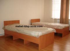 Кровати на металлокаркасе двухъярусные односпальные для хостелов гостиниц рабочих, баз отдыха