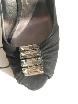 Туфли casadei италия новые размер 39 замшевые черные платформа сваровски стразы swarovski